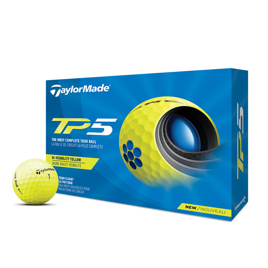 TP5 Yellow Golf Balls image number 0