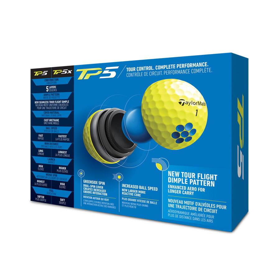 TP5 Yellow Golf Balls image number 2