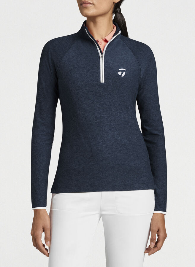Crown Sport Mélange Raglan-Sleeve Perth Performance Pullover image number 1