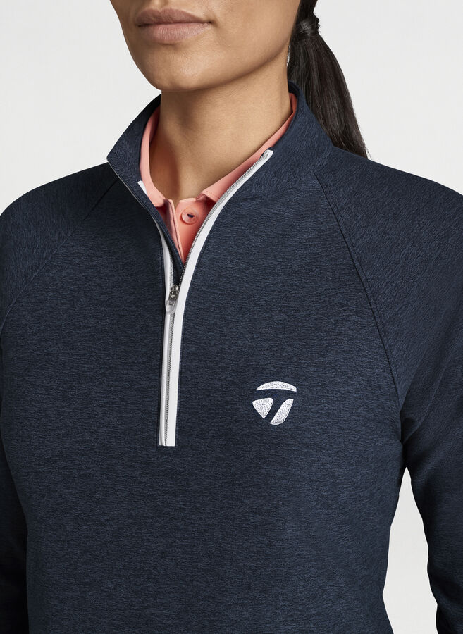 Crown Sport Mélange Raglan-Sleeve Perth Performance Pullover image number 4