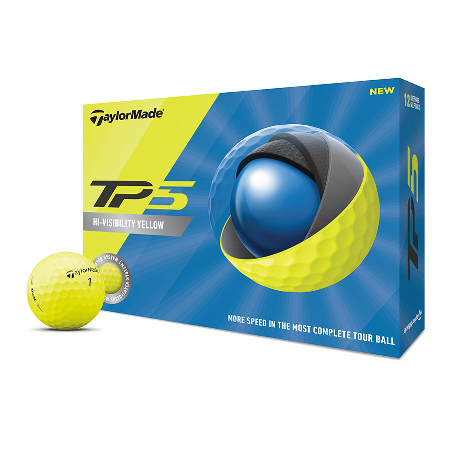 2020 TP5 Yellow Golf Balls image number 0