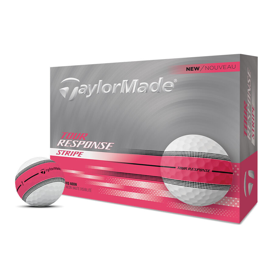TaylorMade Tour Response Stripe piłki golfowe, niebieskie