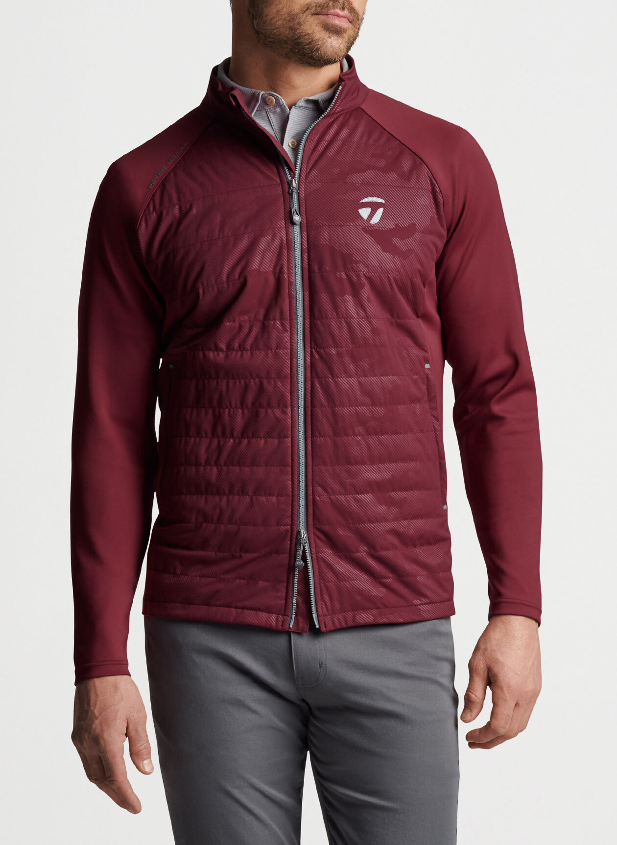 Merge stretch full top zip hybrid jacket