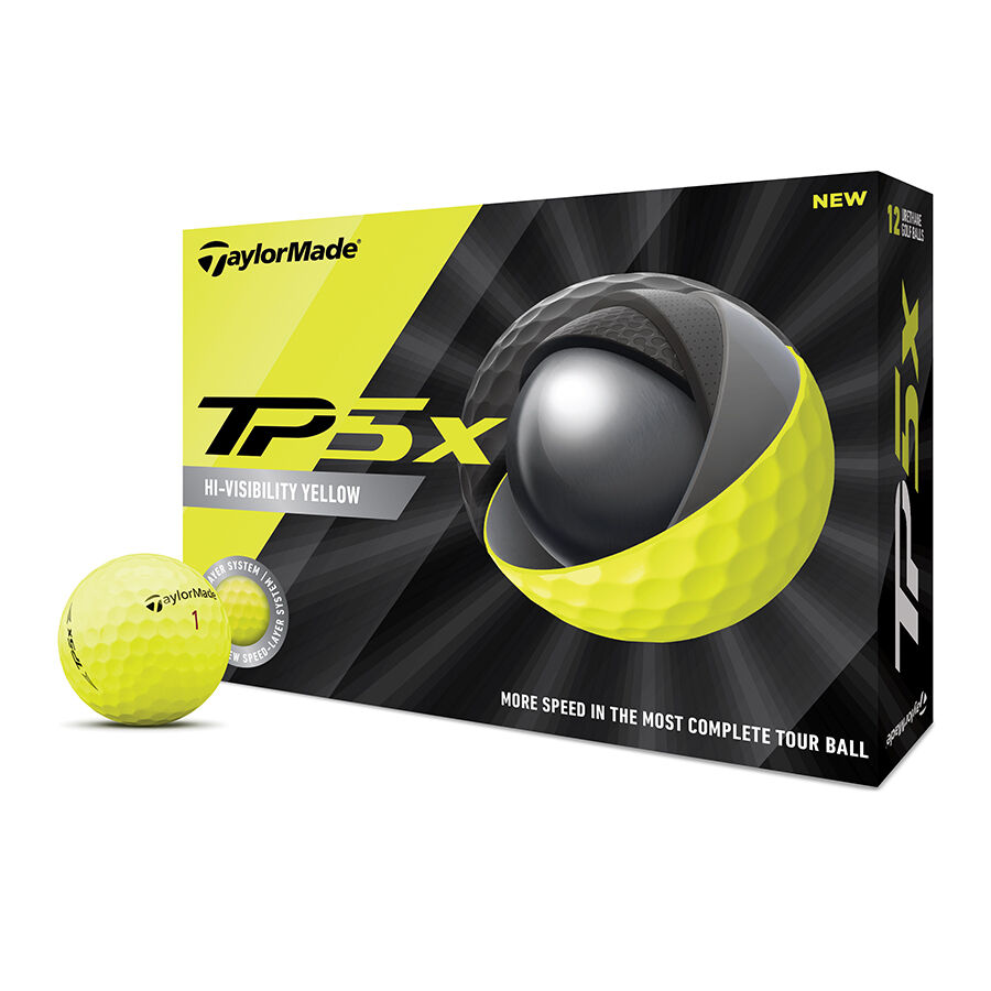 2020 TP5x Yellow Golf Balls image number 0