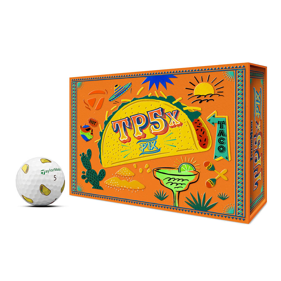 新品　【限定品】TP5X Pix Taco ボール TaylorMade TP5/x Pix Taco 1 Dozen - Exclusive Release
