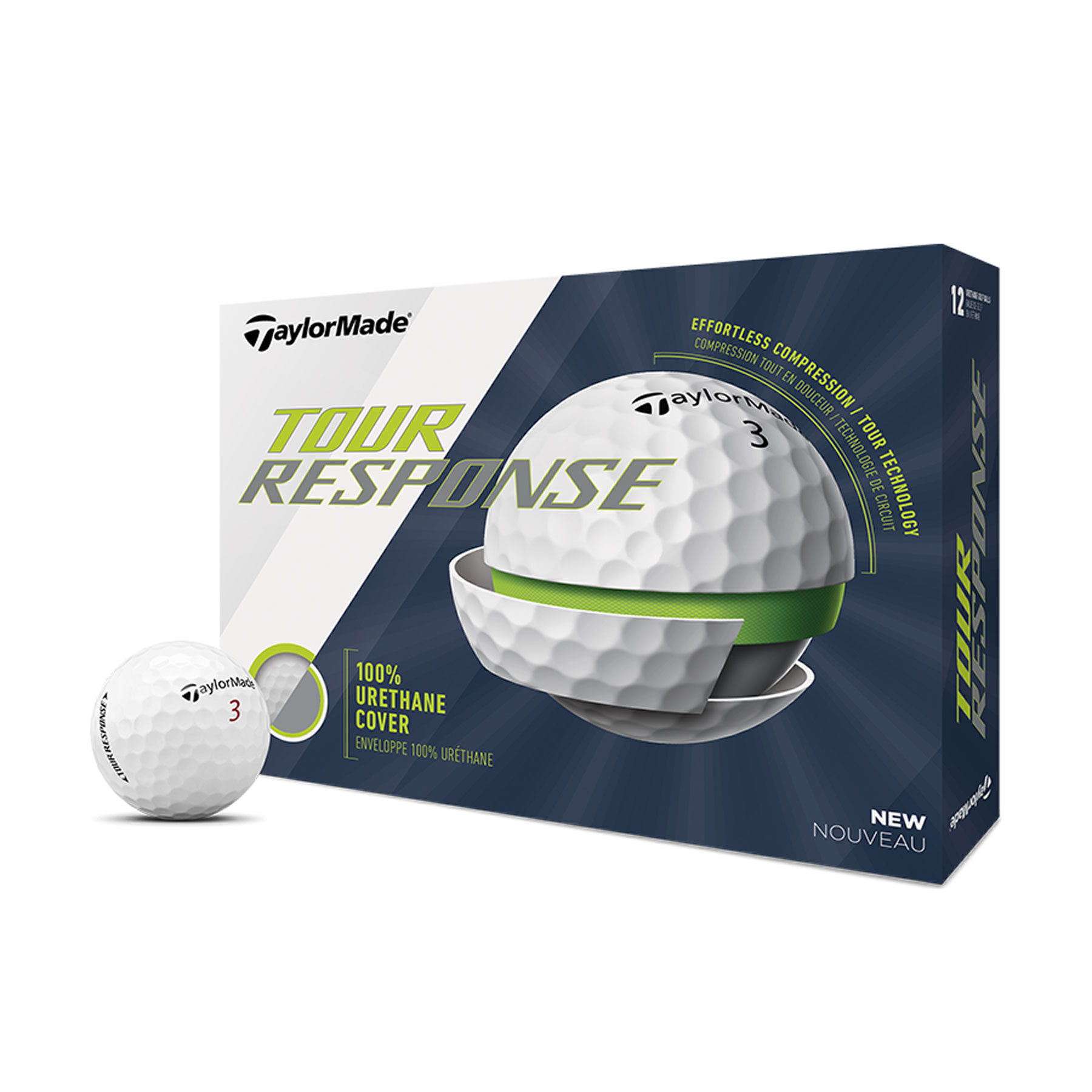 TaylorMade TOUR RESPONSE ゴルフボール ホワイト3ダース Amazon.com : TaylorMade Tour Response Golf Balls (White, 3pk