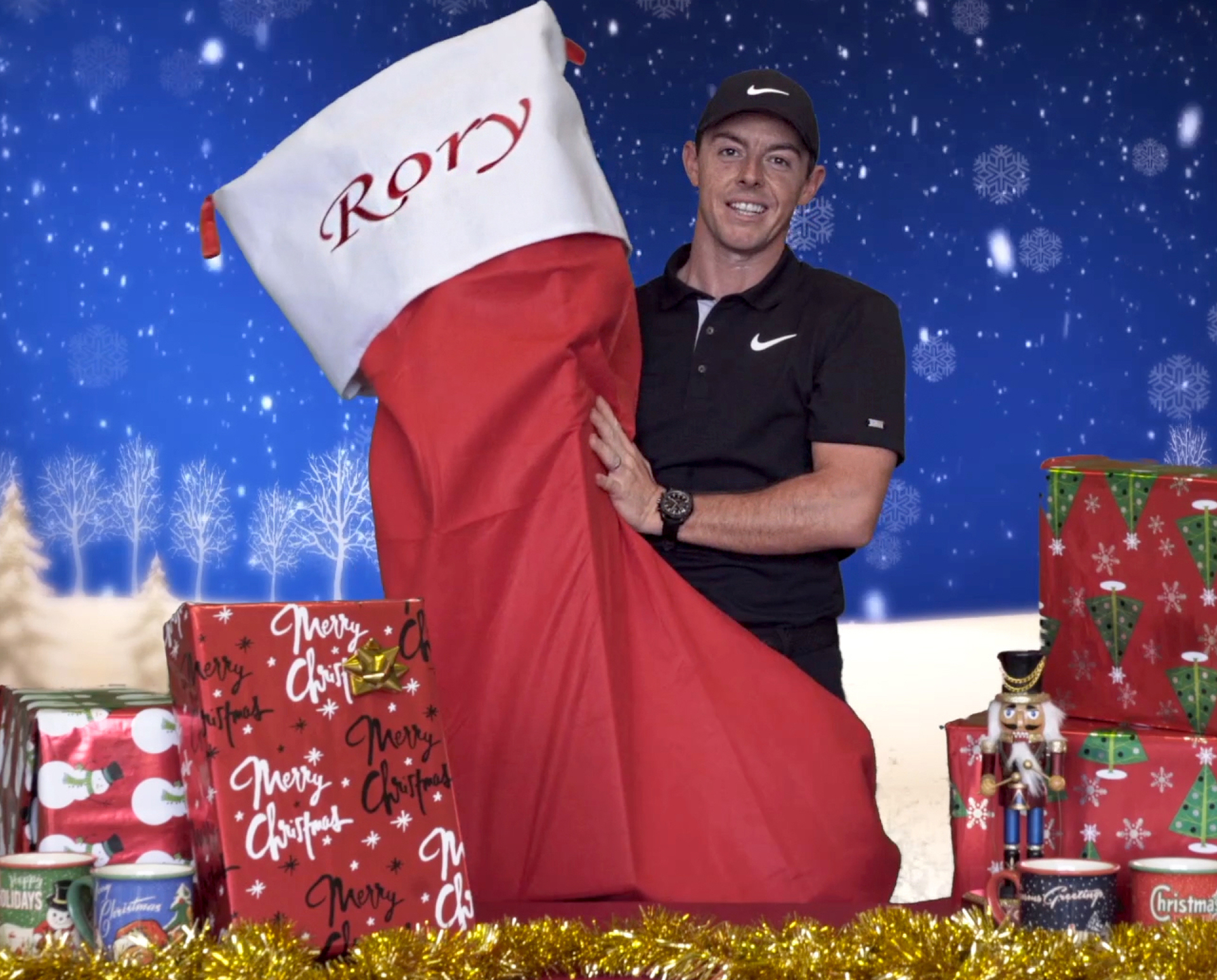 Rory McIlroy holiday stocking 