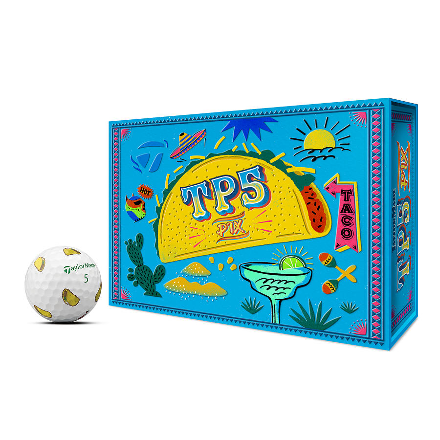 TaylorMade TP5 pix Taco Golf Balls 2024 - Carl's Golfland